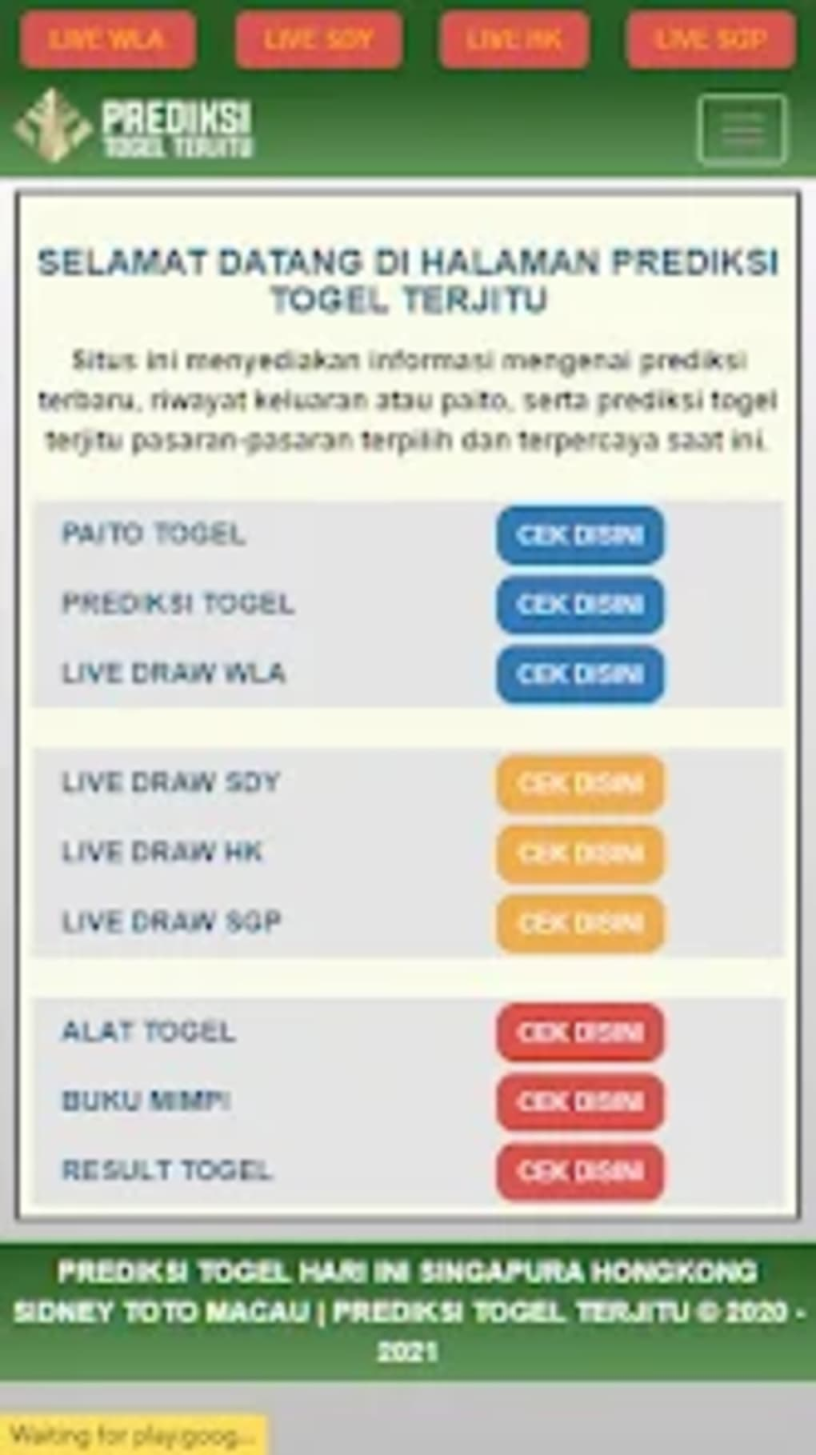 Aplikasi Prediksi Toto Terjitu for Android - Download