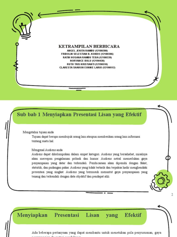 Bab  Ketrampilan Berbicara - Kelompok   PDF