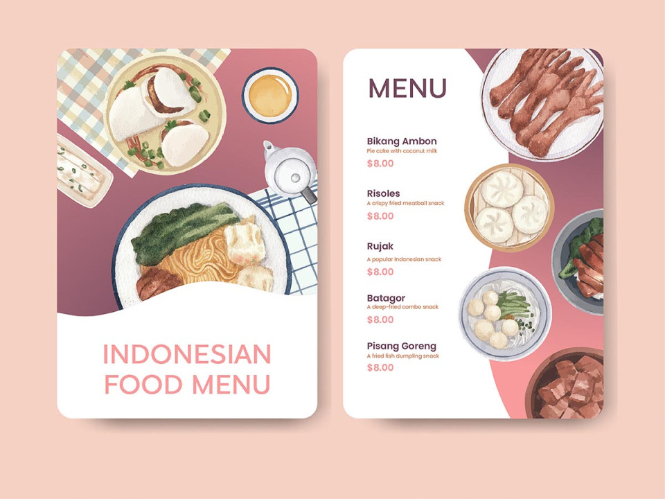 Contoh Desain Menu Makanan Simple dan Gampang Dibuat  Moka Blog