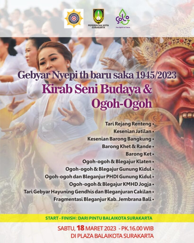 Kirab Seni Budaya dan Ogoh-Ogoh Dalam Rangka Nyepi Tahun Baru Saka