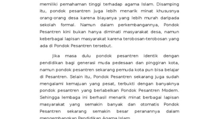 Pondok Pesantren: Pusat Pembentukan Karakter Unggul Dan Penyelamat Moral Generasi Muda