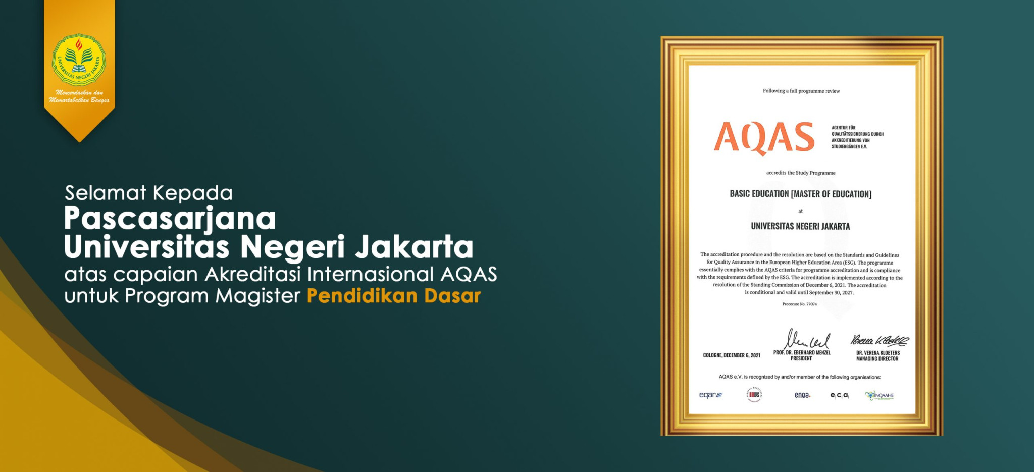 PROGRAM MAGISTER PENDIDIKAN DASAR – PASCASARJANA