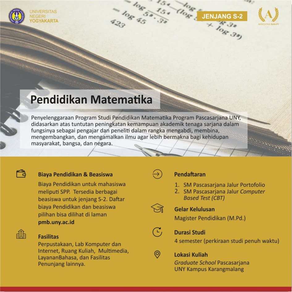 S-Pendidikan Matematika  PMB UNY