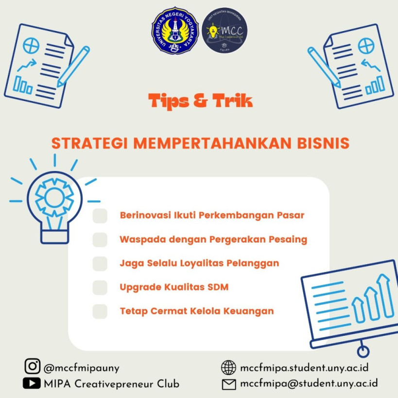 Tips & Trik Strategi Mempertahankan Bisnis – MIPA Creativepreneur