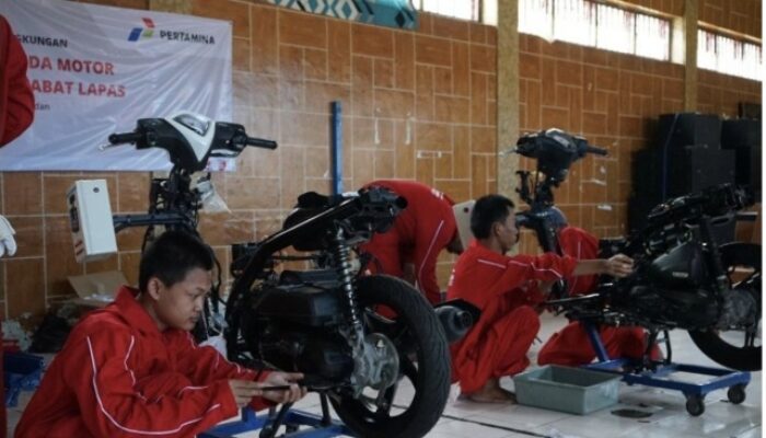 Dorong Inisiatif Entrepreneurship Perbengkelan, Pertamina Ajak Lapas Sidoarjo Bikin Bengkel Enduro Awal di tempat Jatimbalinus