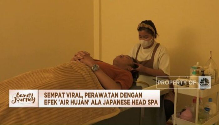 Video: Sempat Viral, Perawatan Efek ‘Air Hujan’ Ala Japanese Head Spa