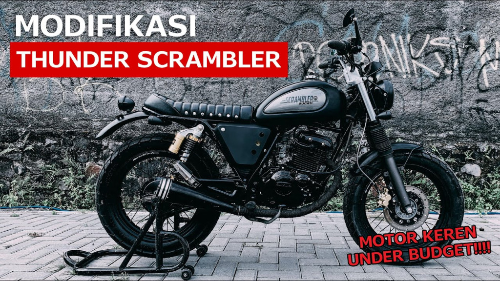 BERANI MODIFIKASI MOTOR THUNDER CC MILIKMU? SEMANGAT BARU MOTOR YOGYAKARTA #SCRAMBLER