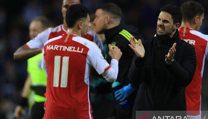 Arsenal amankan tiket 8 besar usai menang adu penalti 4-2 menghadapi Porto