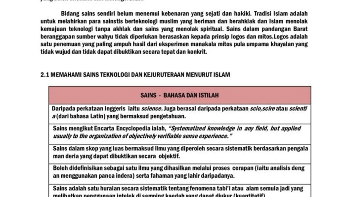 Gaya Hidup Sains: Pengetahuan Dan Kegiatan Yang Berkaitan Dengan Sains Dan Penemuan