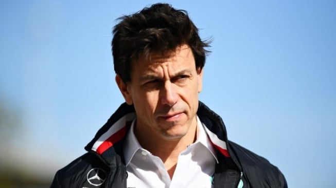 Kepala pasukan Mercedes Toto Wolff . (AFP/CLIVE MASON)