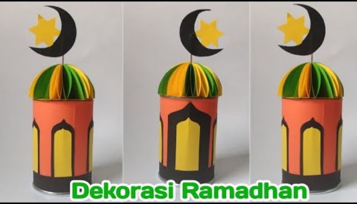 Membuat Kreatifitas Dari Barang Bekas Untuk Hiasan Ramadan