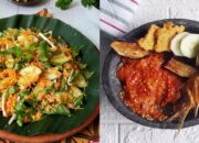 Menu Buka Puasa Dengan Hidangan Pecel Dan Lalapan Segar