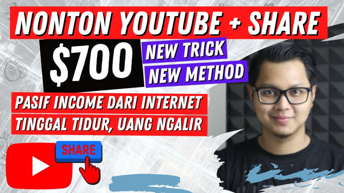 Bangun Passive Income Dengan Nonton Youtube + Share, Cara Menghasilkan Uang  Dari Internet !