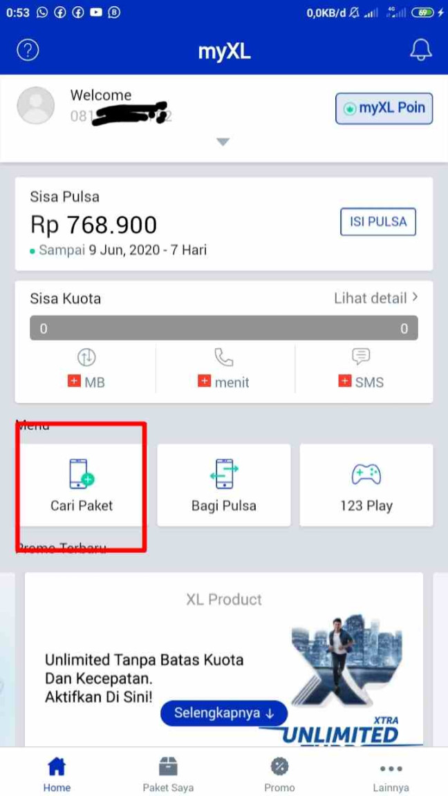 Cara Daftar Paket Game Online Kartu XL Mobile Legends dan PUBG