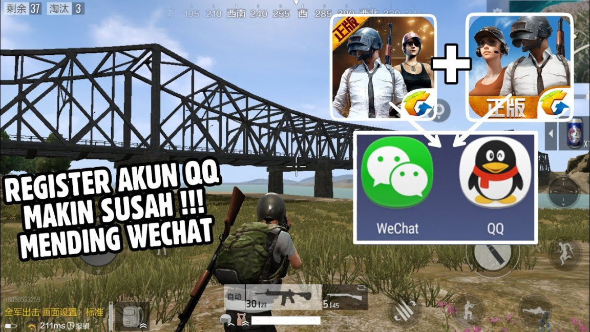 Cara Login PUBG MOBILE Quantum & Timi Dengan Akun QQ + Cara Register