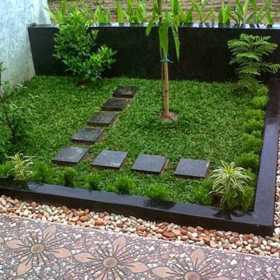 Contoh Taman Depan Rumah Minimalis Lahan Sempit  Desain taman