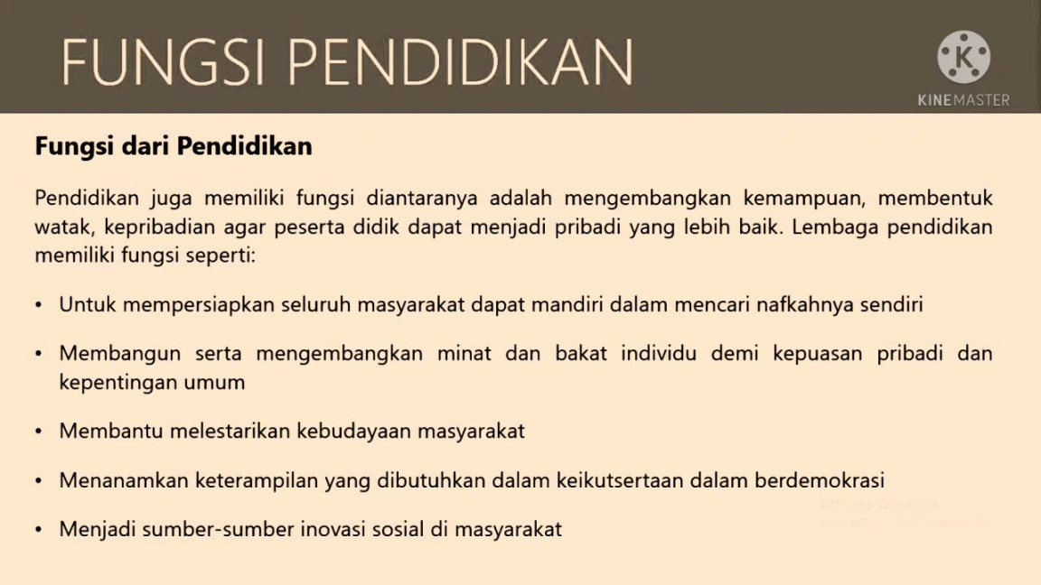 Definisi Pendidikan Fungsi Pendidikan Tujuan Pendidikan Jenis