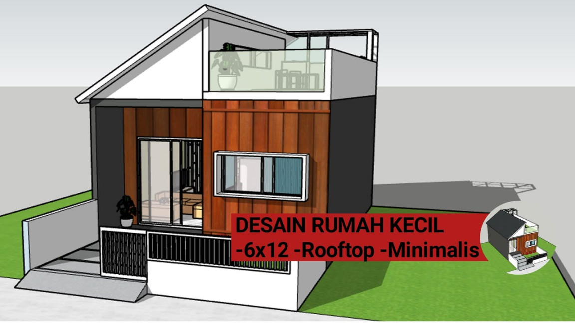 Desain rumah kecil -x -rooftop -minimalis -sederhana