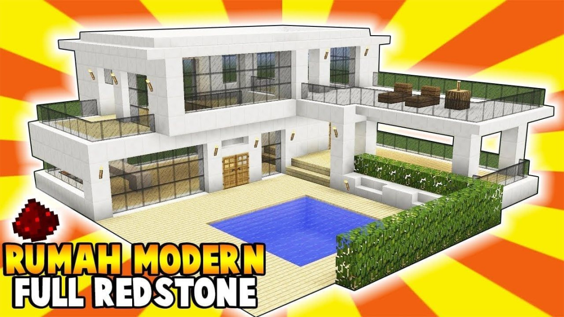 Desain Rumah Modern Di Minecraft  Rumah modern, Desain rumah
