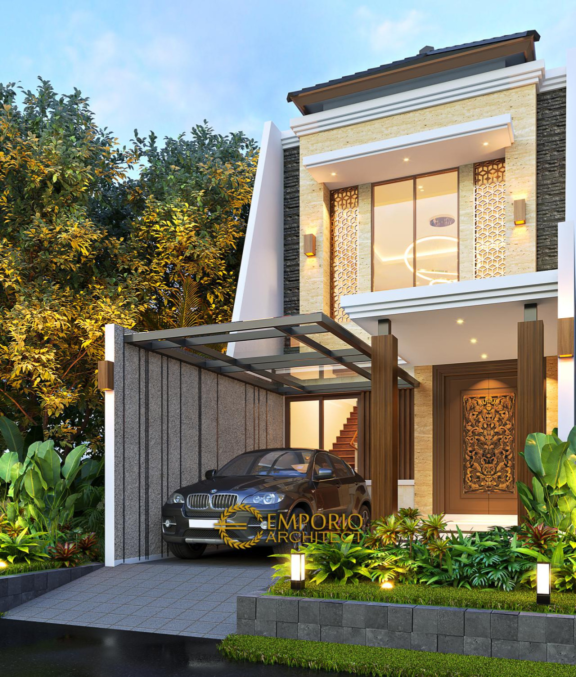 Desain Rumah Modern  Lantai Bapak Kris - Jakarta