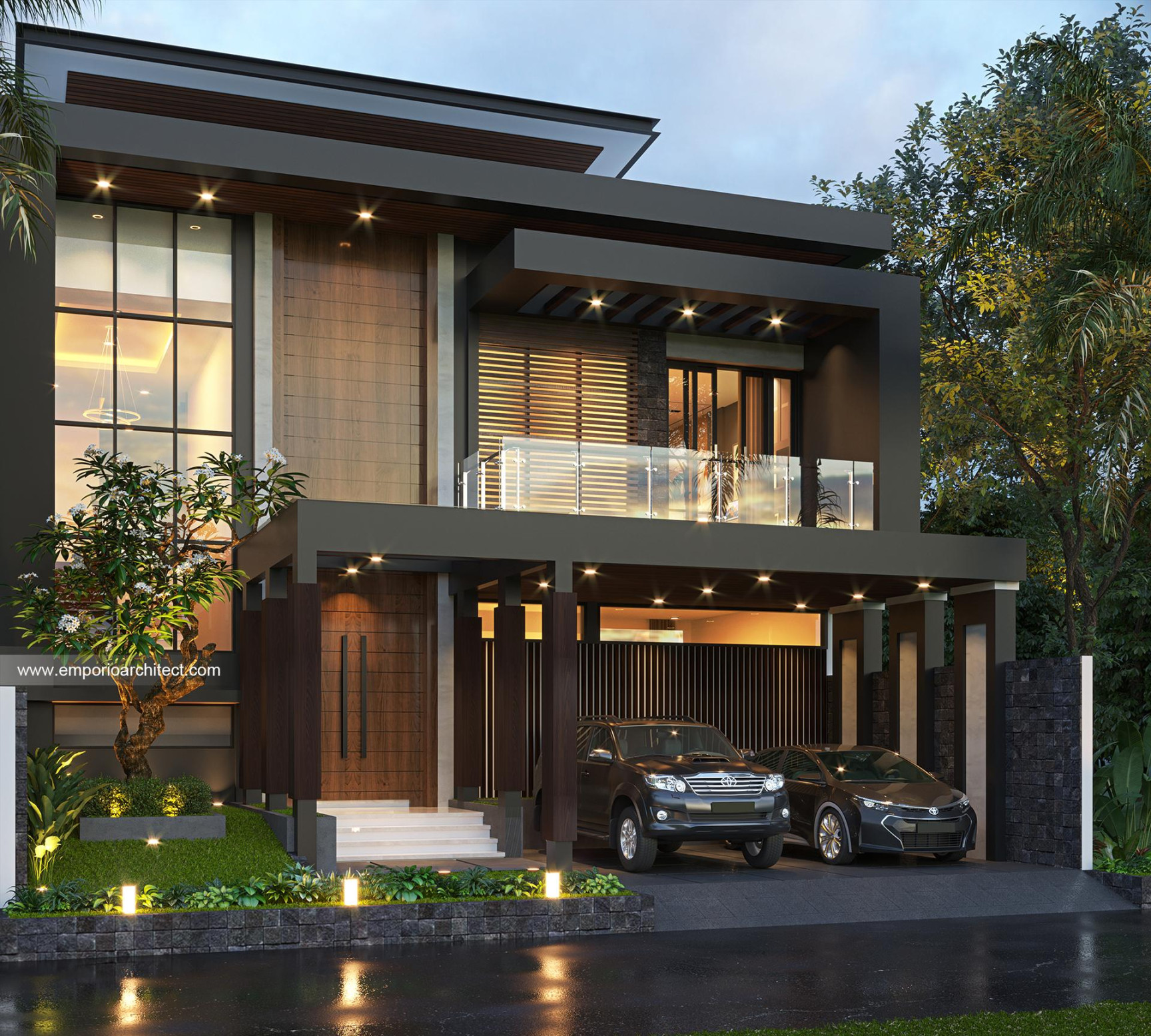 Desain Rumah Modern  Lantai Ibu W - Jakarta Barat