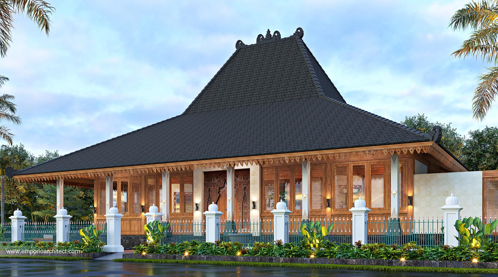 Desain Rumah Tradisional Joglo Ndalem Retno  Lantai