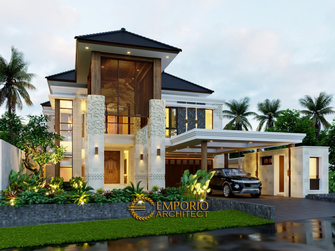 Desain Rumah Villa Bali  Lantai Bapak Reno - Bandung, Jawa Barat