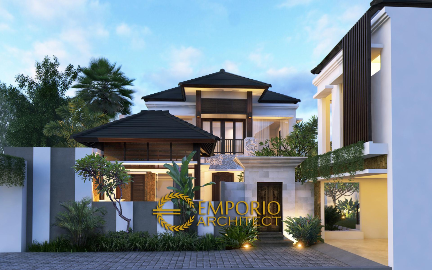 Desain Rumah Villa Bali  Lantai Ibu Nyoman Artini