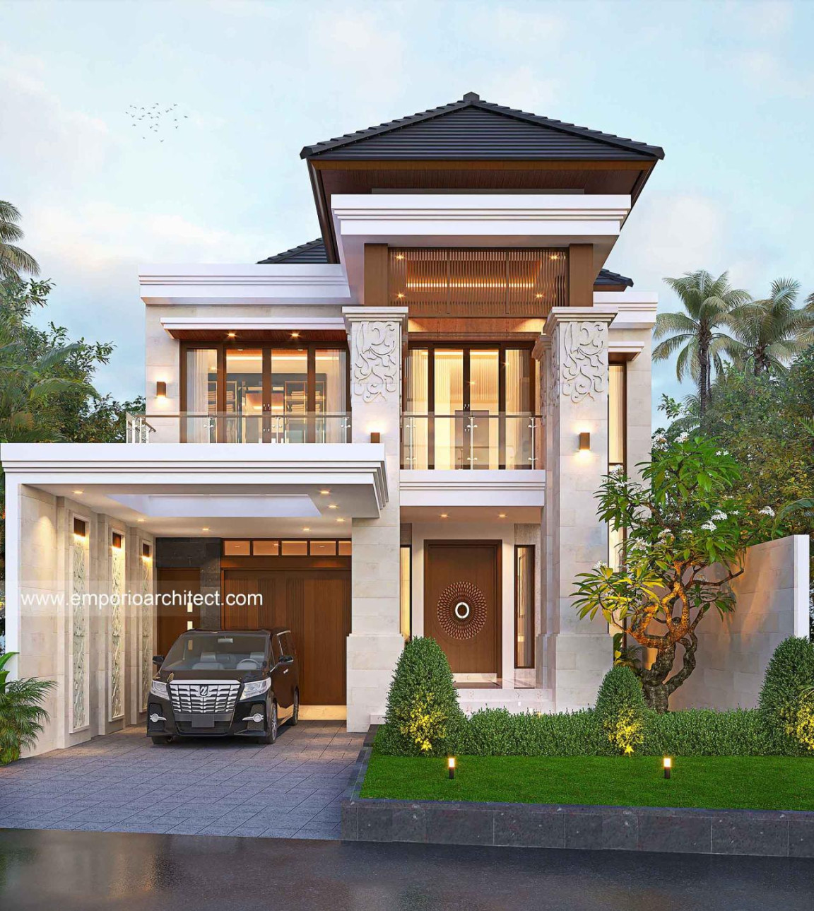 Desain Rumah Villa Bali  Lantai Mr