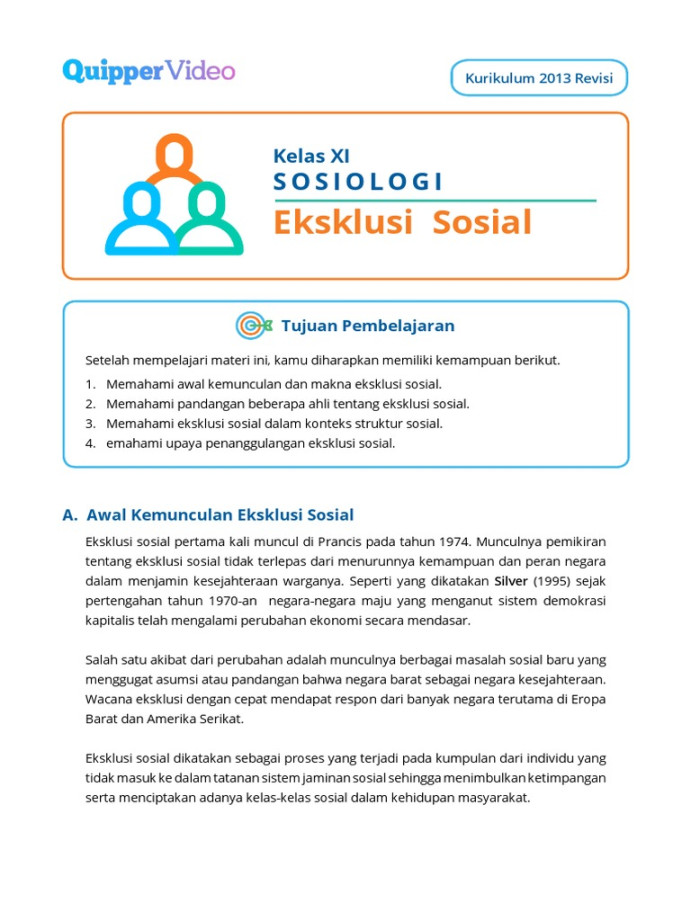 Eksklusi Sosial   PDF