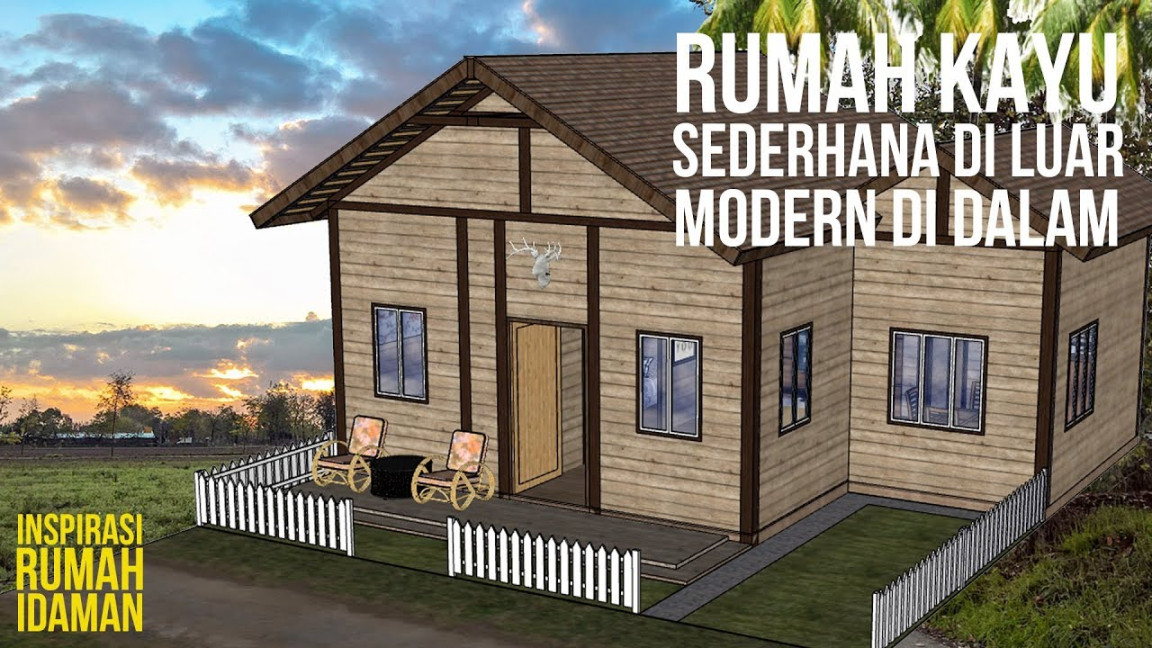 INSPIRASI DESIGN RUMAH KAYU MODERN SEDERHANA