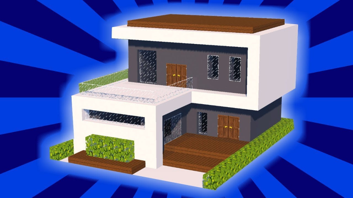 MINECRAFT : Tutorial Cara Membuat Rumah Kecil Modern ()