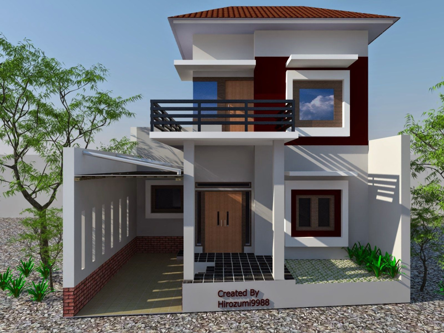 Model Desain Rumah Minimalis  Lantai - Memiliki sebuah rumah