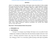 Peranan Kewirausahaan Sosial Dalam Menangani Permasalahan Sosial