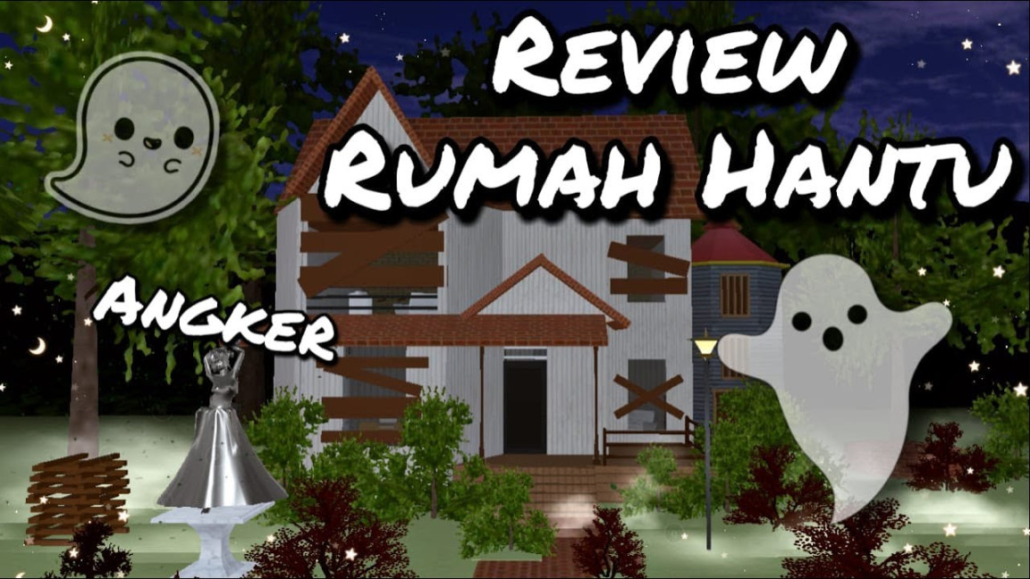 Review Rumah Hantu (Angker) Buatanku  Sakura School Simulator