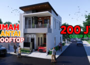 Menakjubkan! Inspirasi Desain Rumah Rooftop 2 Lantai Yang Memukau