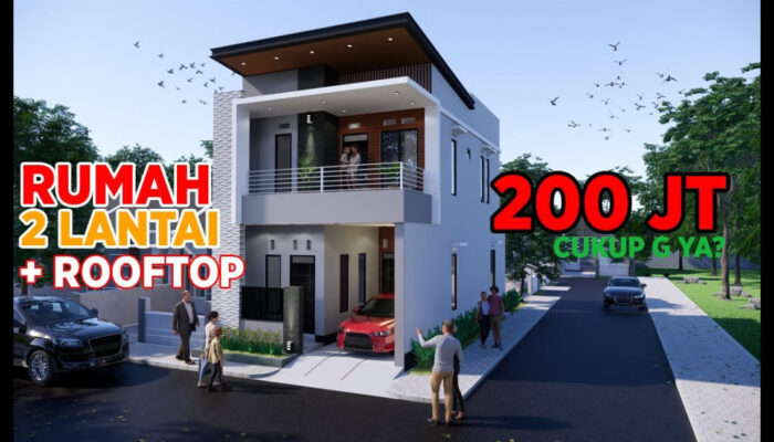 Menakjubkan! Inspirasi Desain Rumah Rooftop 2 Lantai Yang Memukau