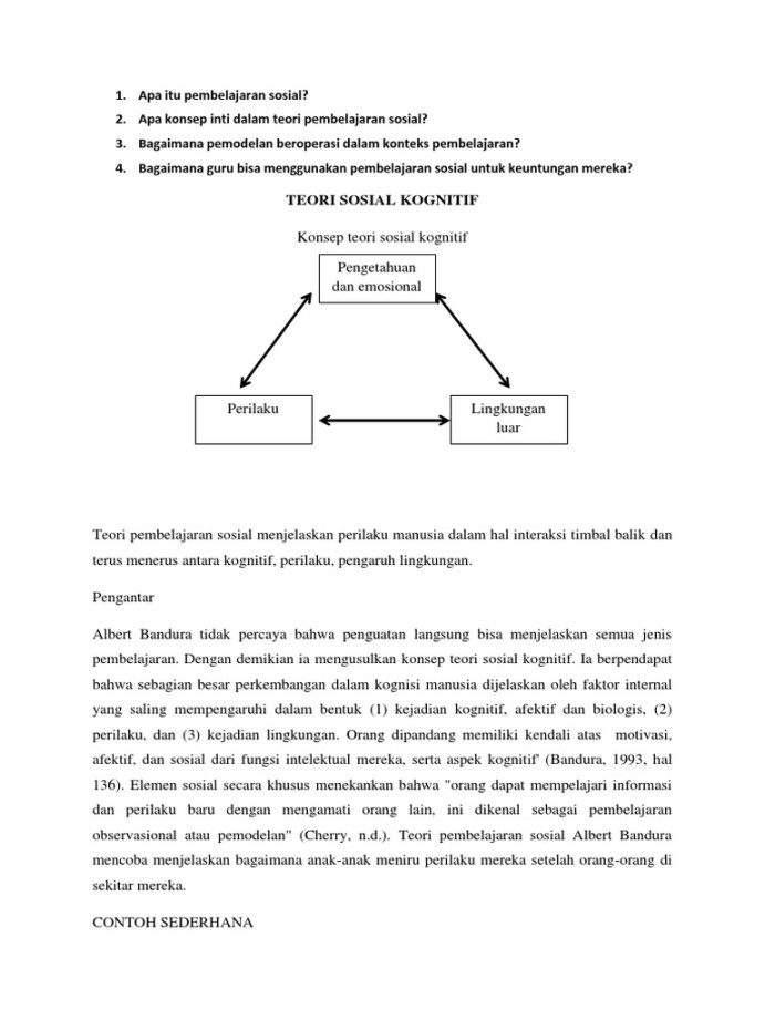 Social Cognitive Theory  PDF