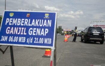 Daftar akses exit tol yang digunakan digunakan terkena ganjil genap