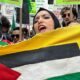 Unjuk Rasa Pro-Palestina di Depan Gedung Bursa Efek New York