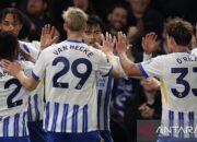 Brighton naik ke peringkat dua meskipun seri 1-1 berhadapan dengan Southampton